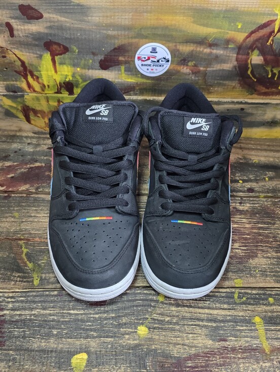 Size 10.5 Men Polaroid x Nike Dunk SB Low Black Dh7722-001 Used main image 5
